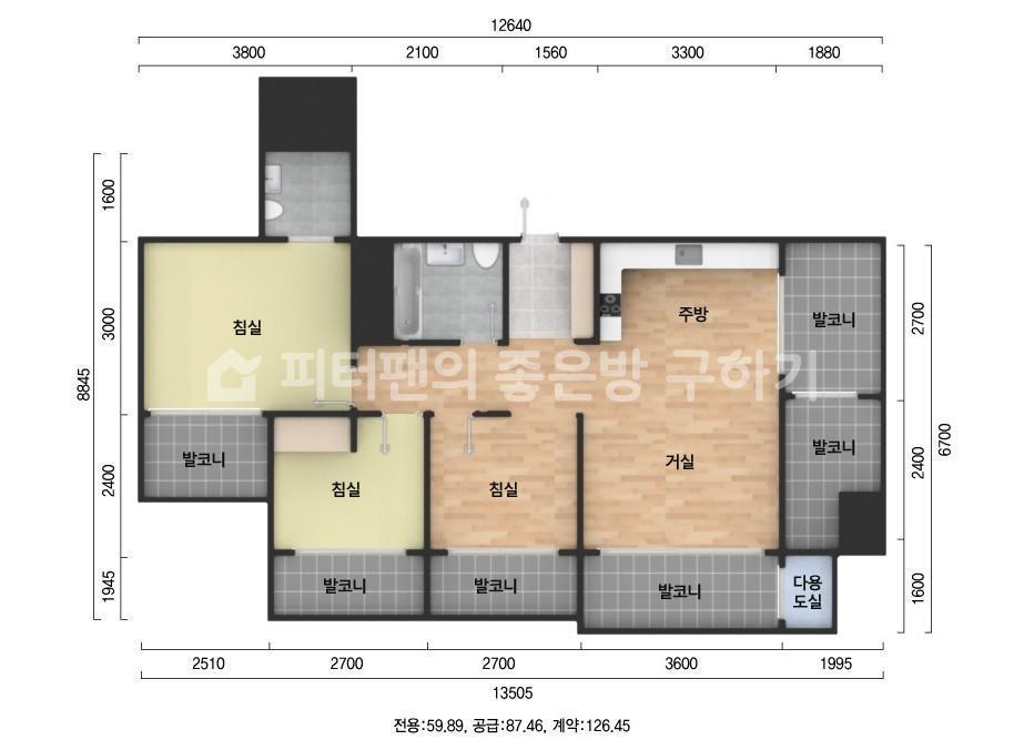 아파트 기본 평면도