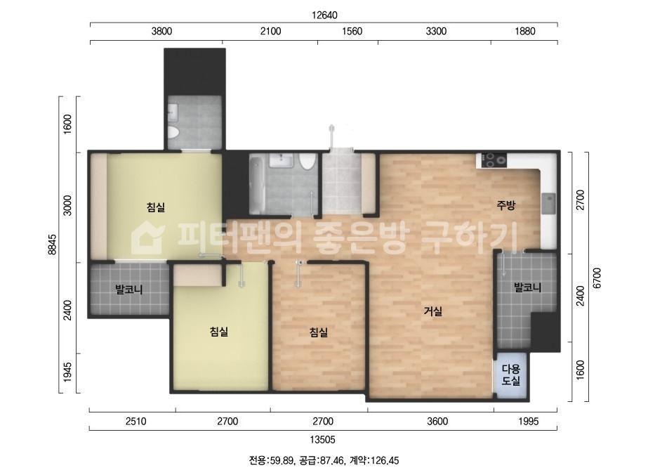 아파트 기본 평면도