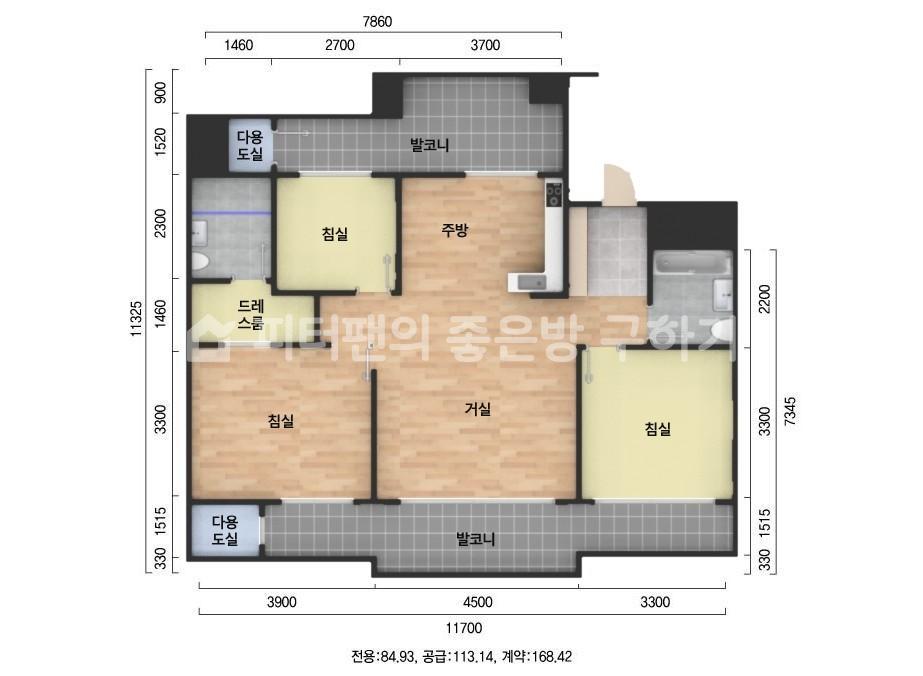 아파트 기본 평면도