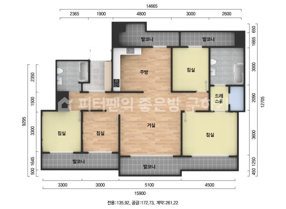 아파트 기본 평면도