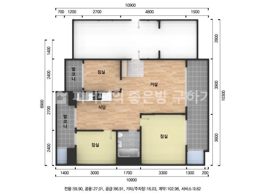 아파트 기본 평면도