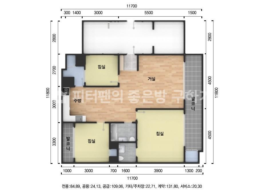 아파트 기본 평면도