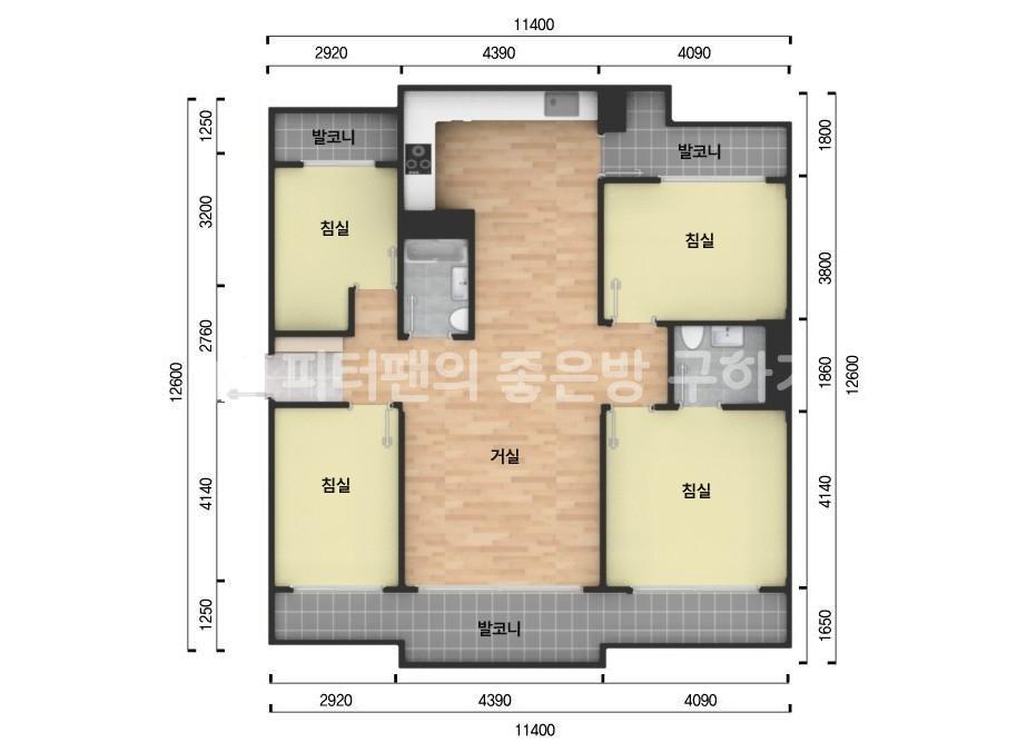 아파트 기본 평면도