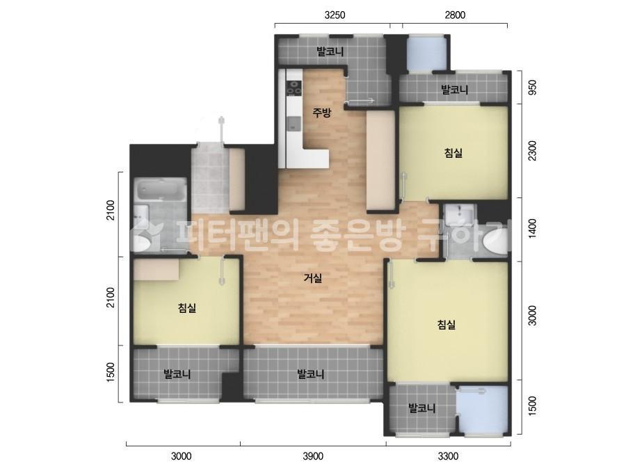 아파트 기본 평면도