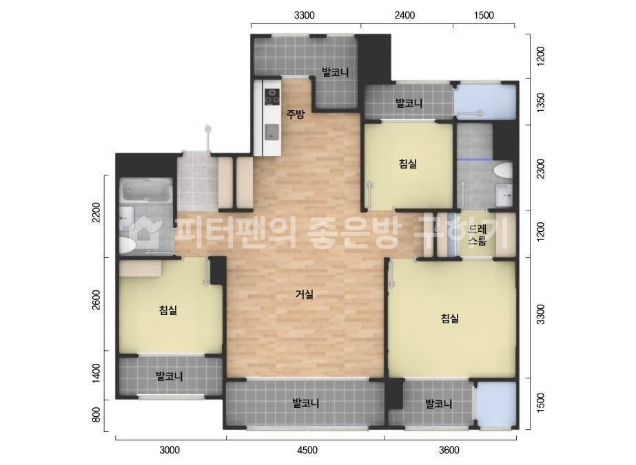 아파트 기본 평면도