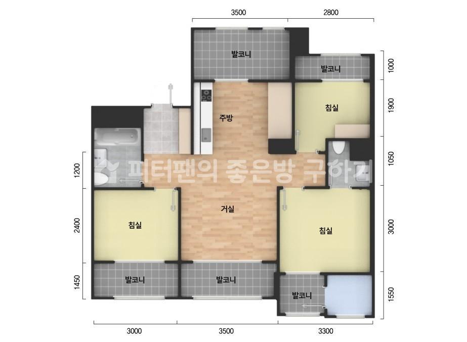 아파트 기본 평면도