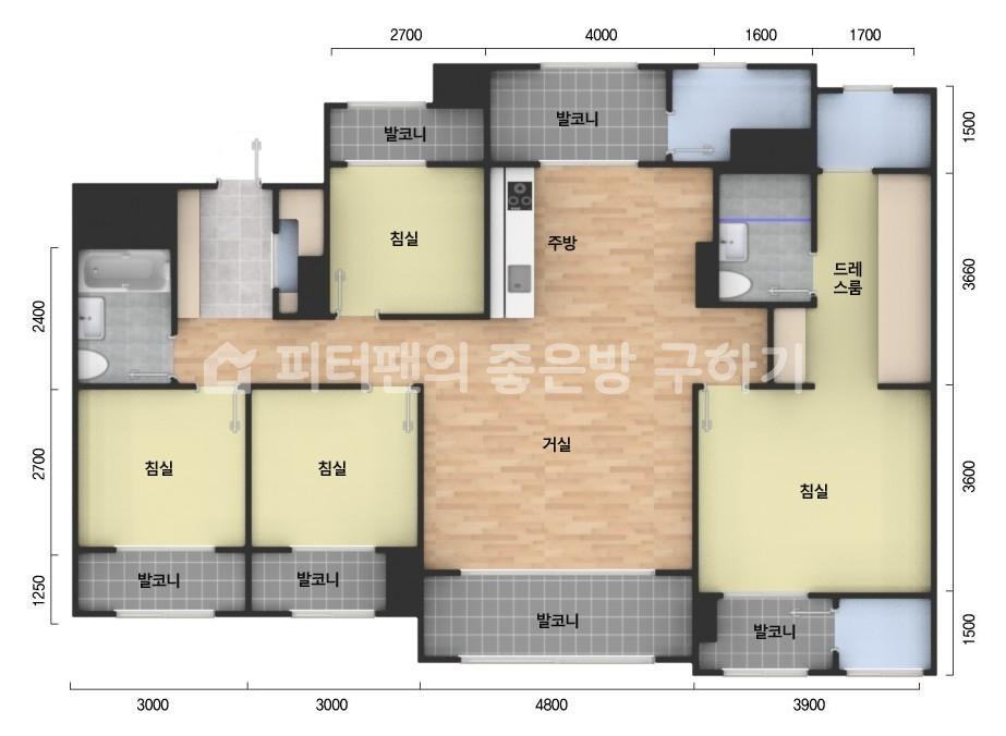 아파트 기본 평면도