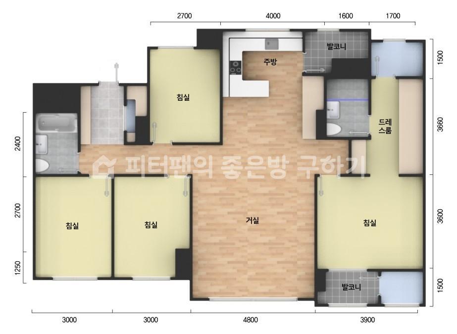 아파트 기본 평면도