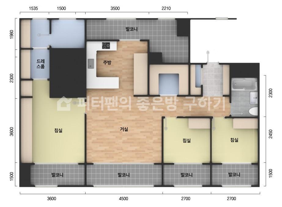 아파트 기본 평면도