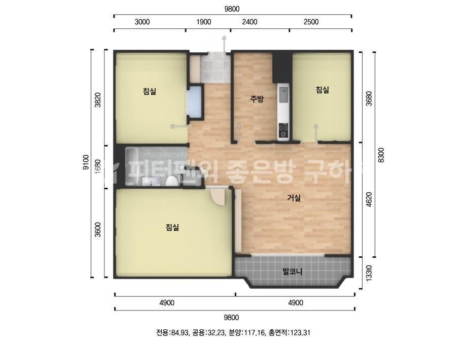 아파트 기본 평면도