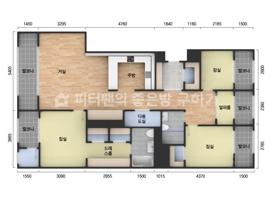 아파트 기본 평면도