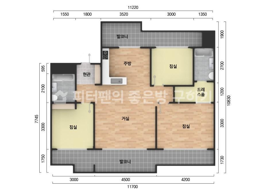 아파트 기본 평면도