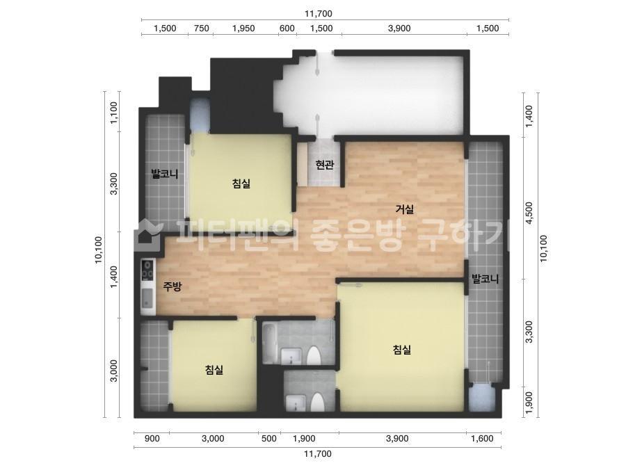 아파트 기본 평면도