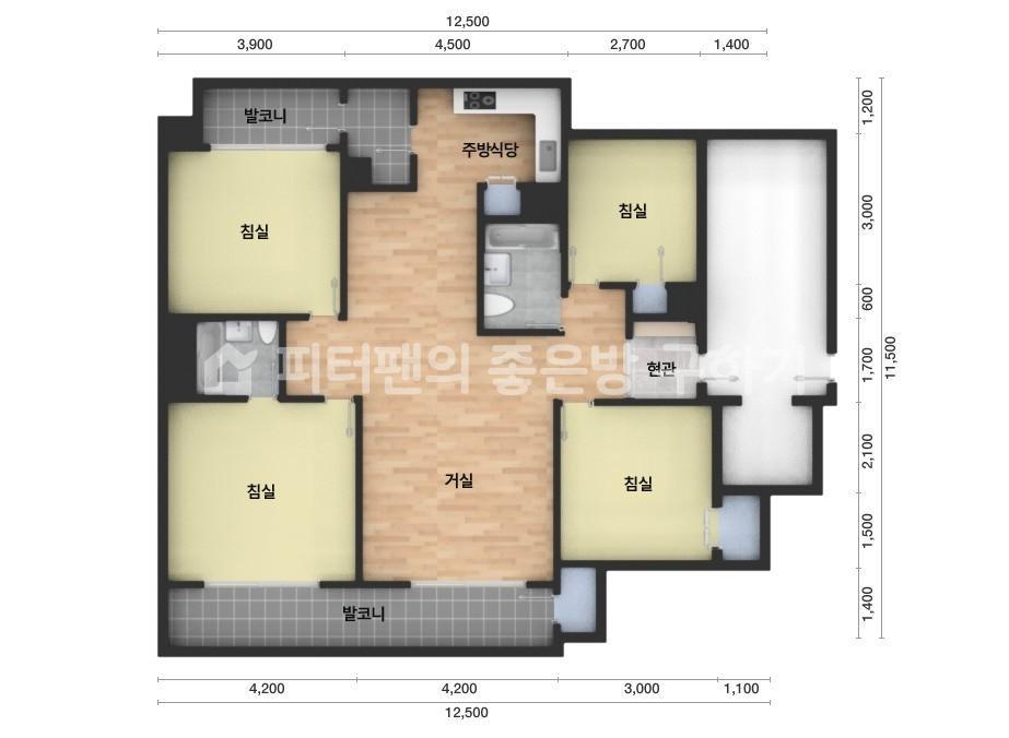 아파트 기본 평면도
