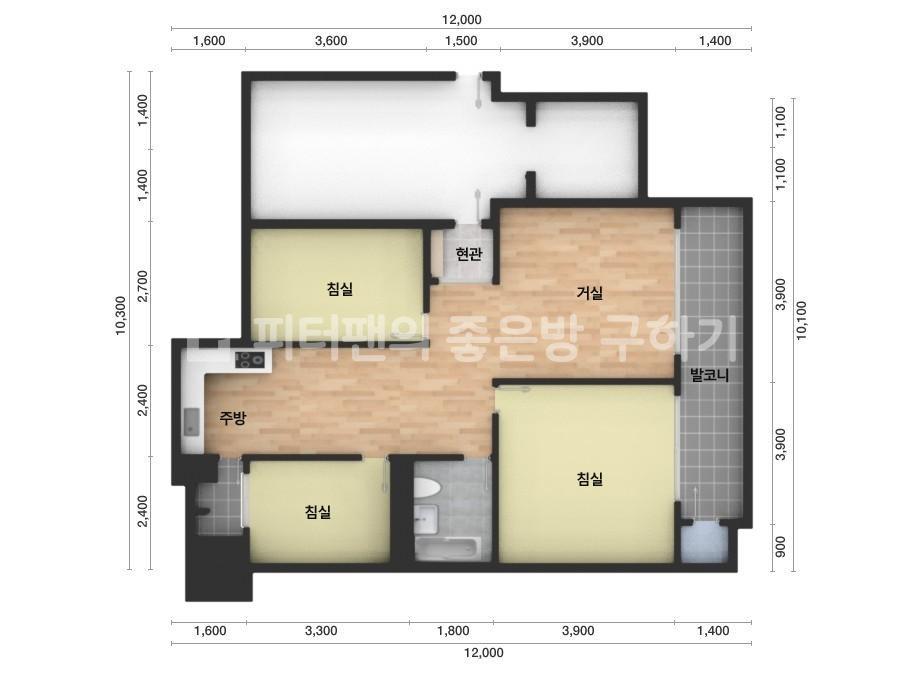 아파트 기본 평면도