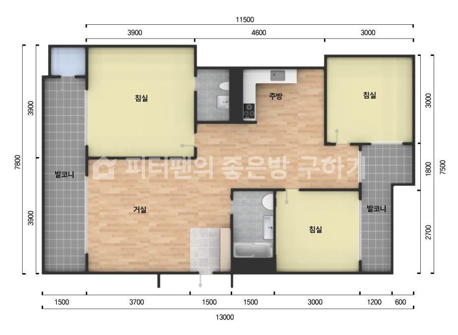 아파트 기본 평면도