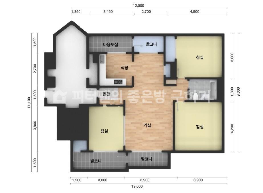 아파트 기본 평면도