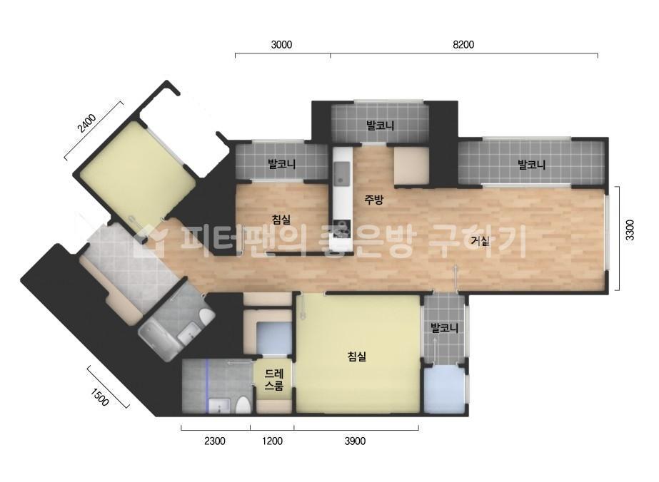 아파트 기본 평면도