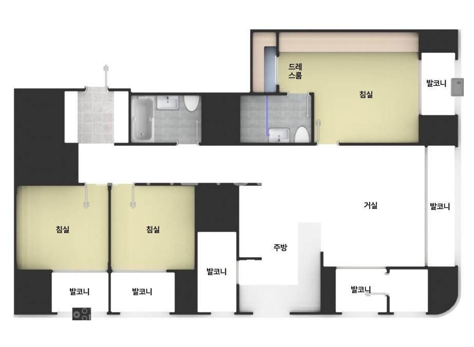 아파트 기본 평면도