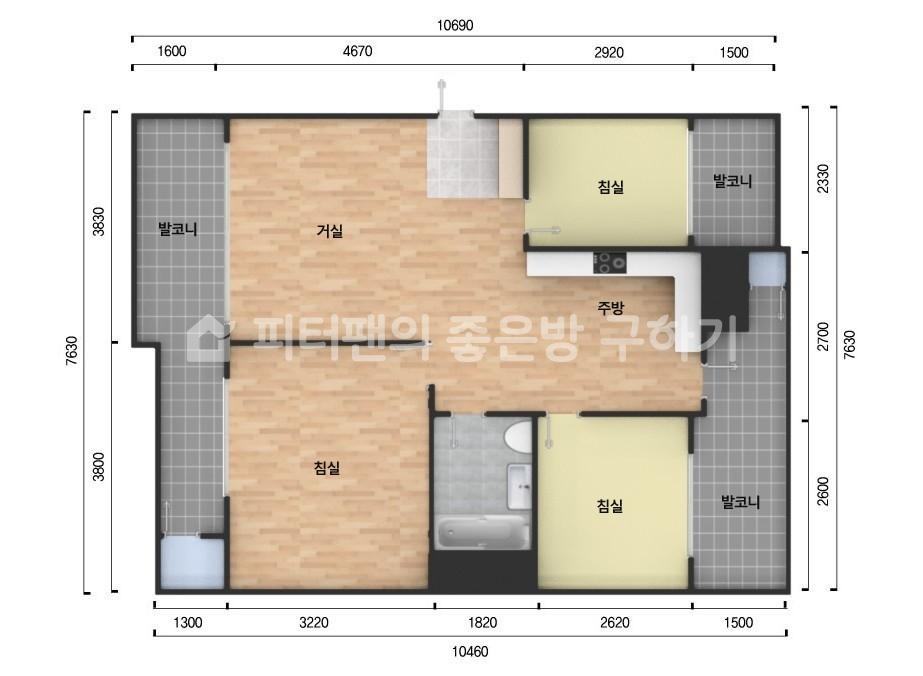 아파트 기본 평면도