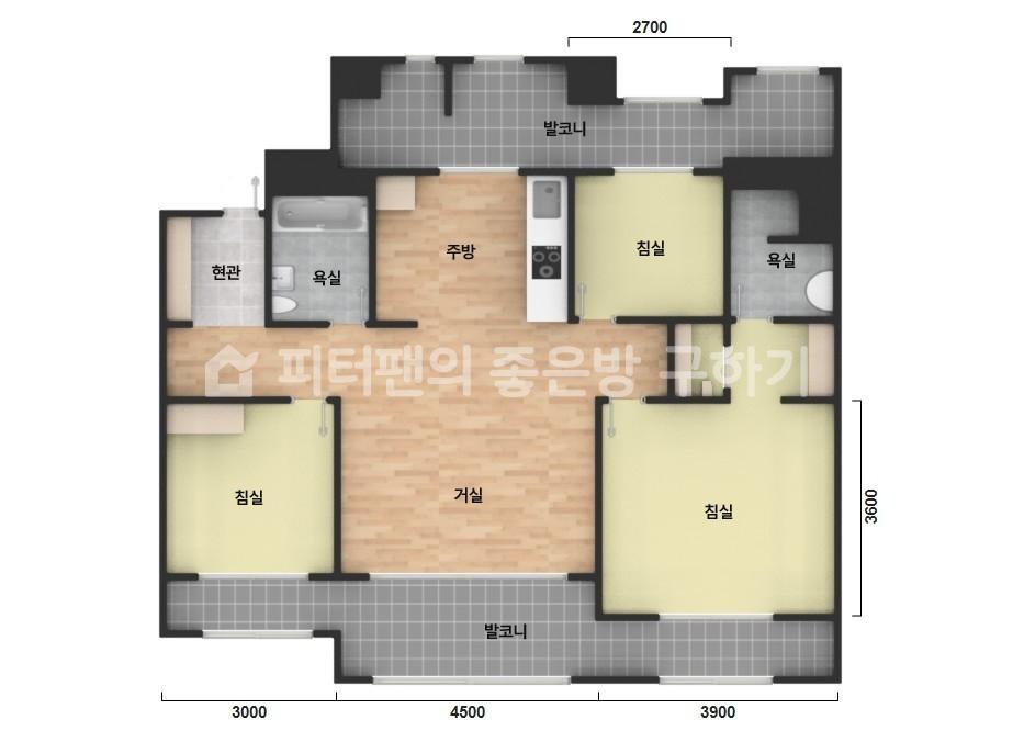 아파트 기본 평면도