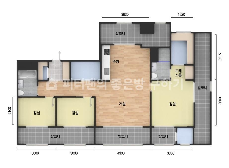 아파트 기본 평면도