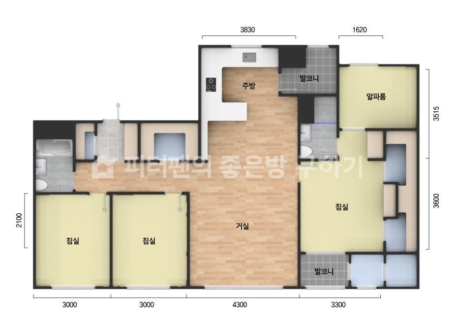 아파트 기본 평면도