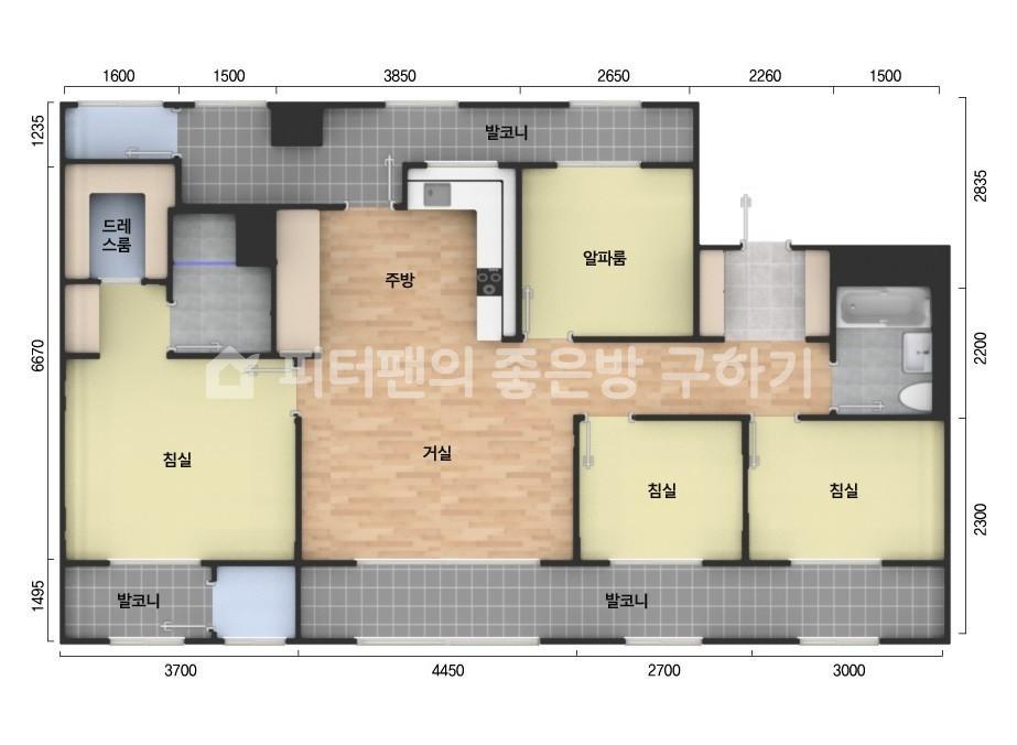 아파트 기본 평면도
