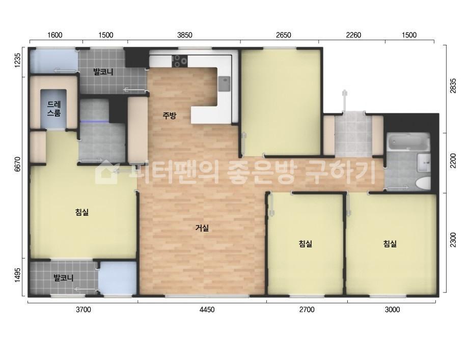 아파트 기본 평면도