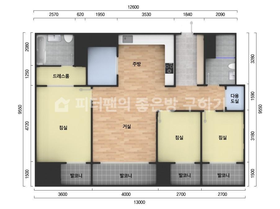 아파트 기본 평면도