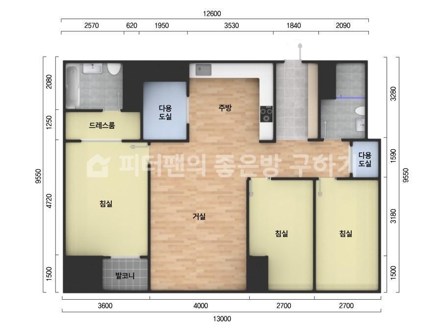 아파트 기본 평면도