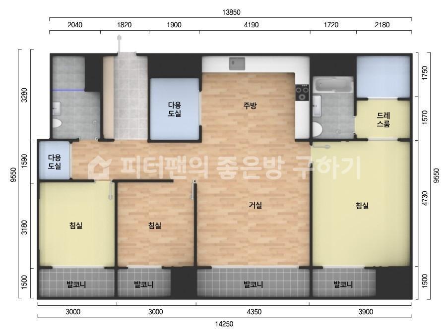 아파트 기본 평면도