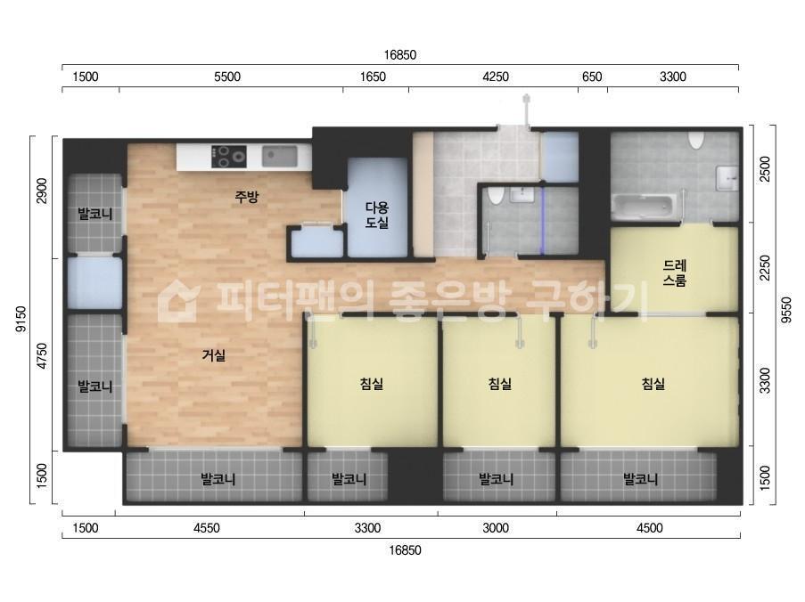 아파트 기본 평면도