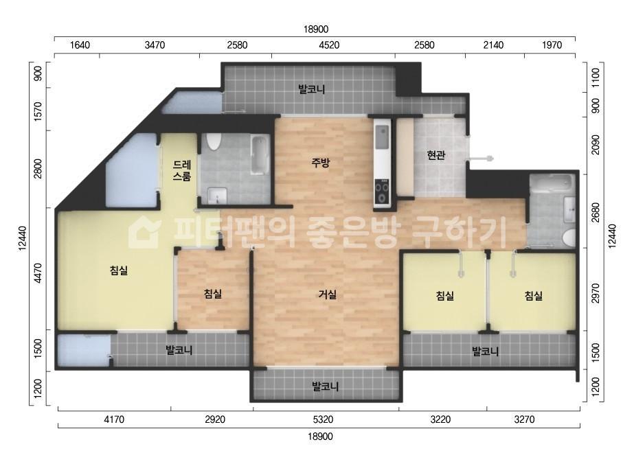 아파트 기본 평면도
