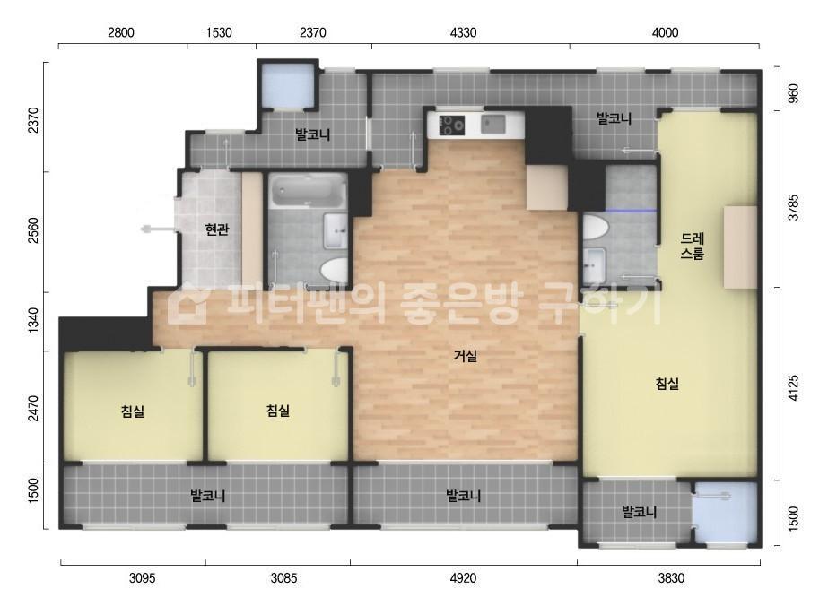 아파트 기본 평면도