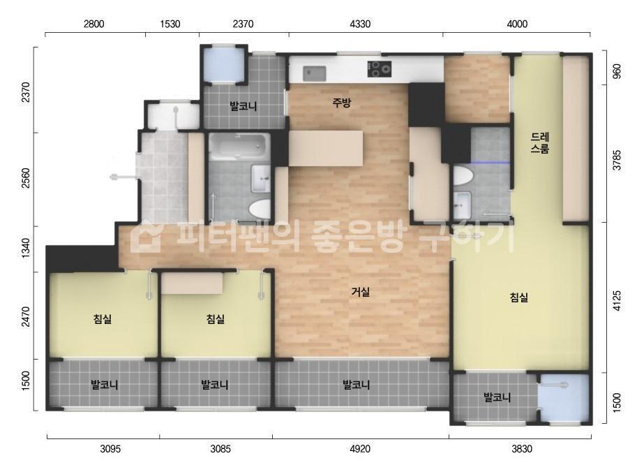 아파트 기본 평면도