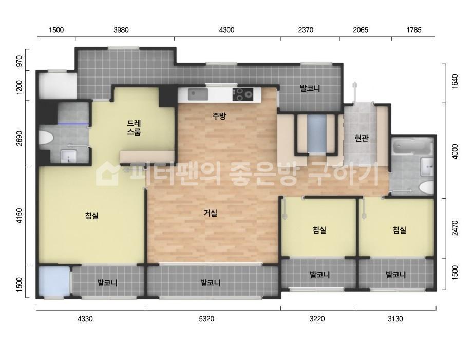 아파트 기본 평면도