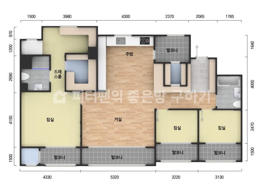 아파트 기본 평면도