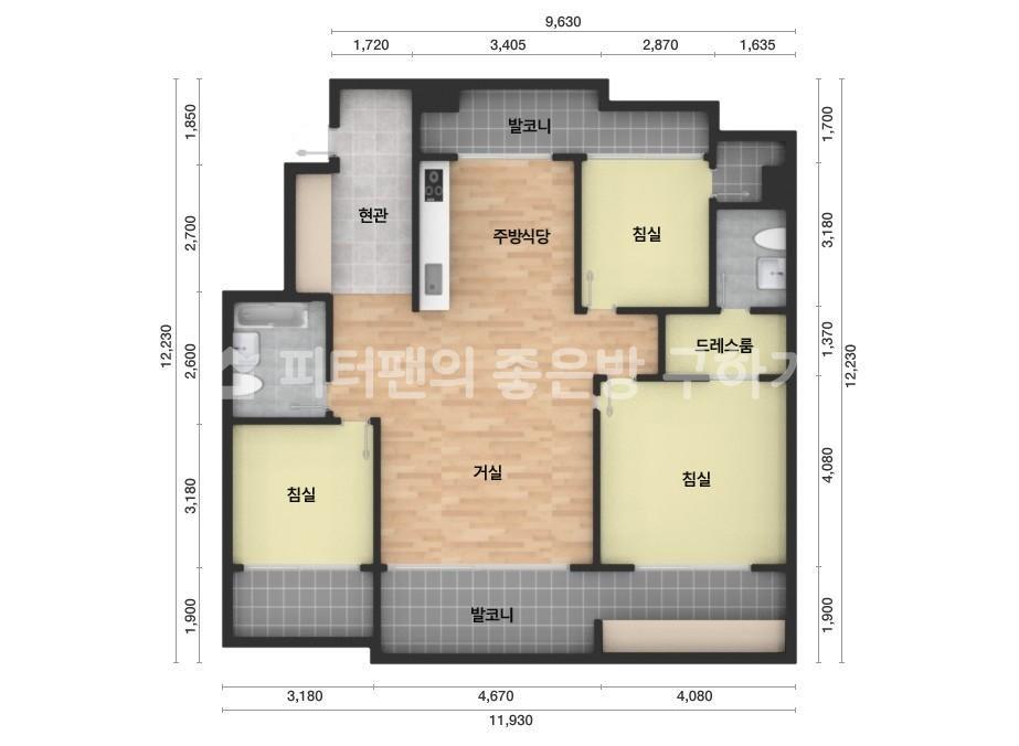 아파트 기본 평면도