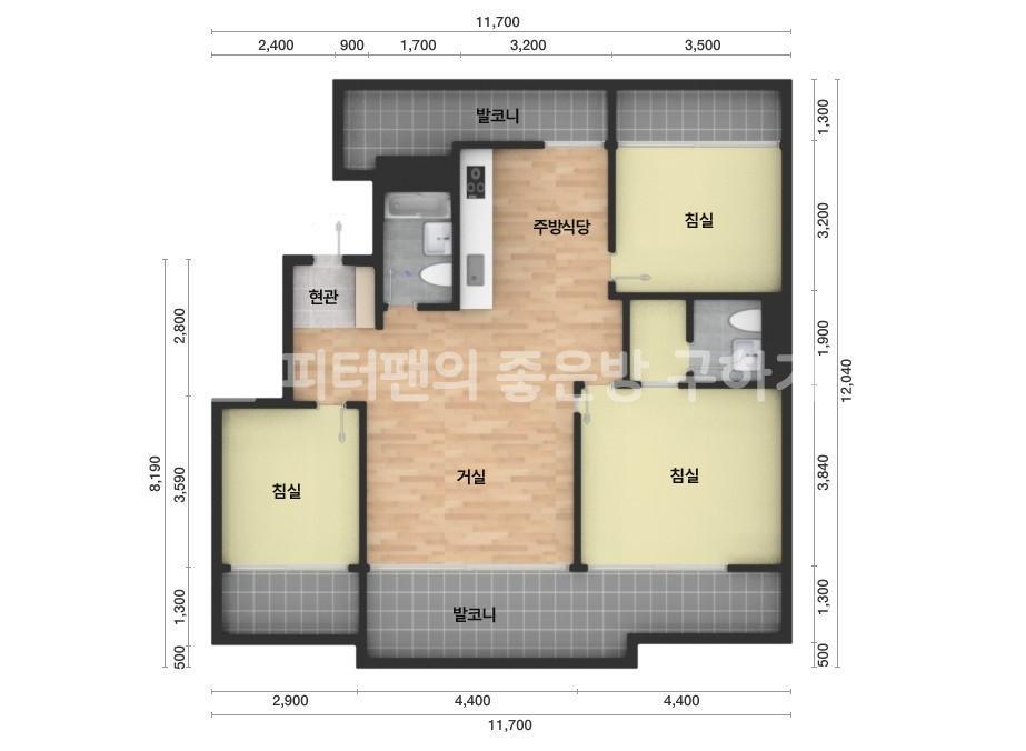 아파트 기본 평면도