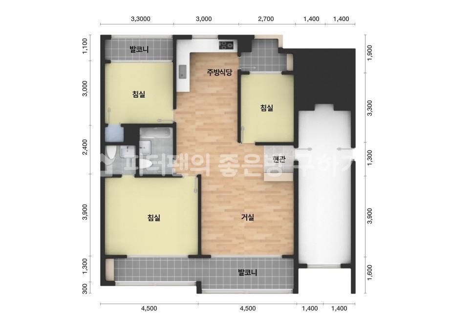 아파트 기본 평면도