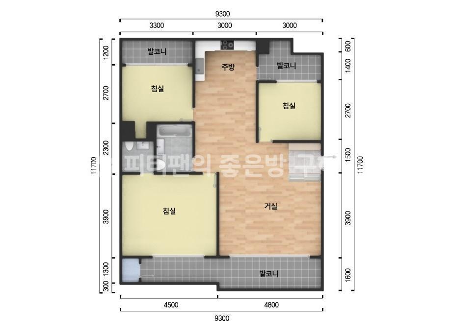 아파트 기본 평면도