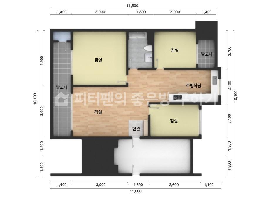 아파트 기본 평면도