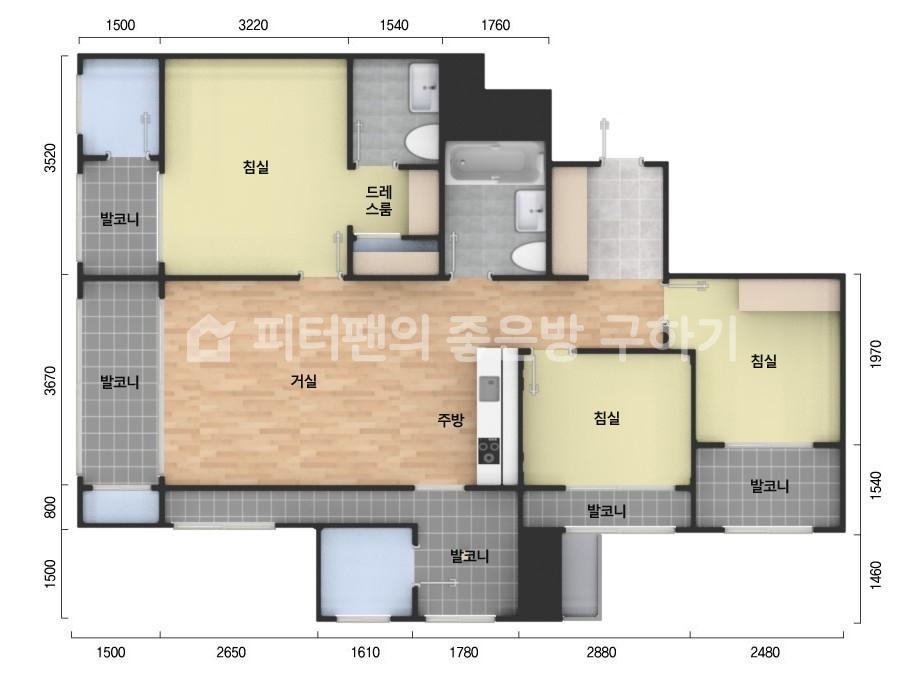 아파트 기본 평면도