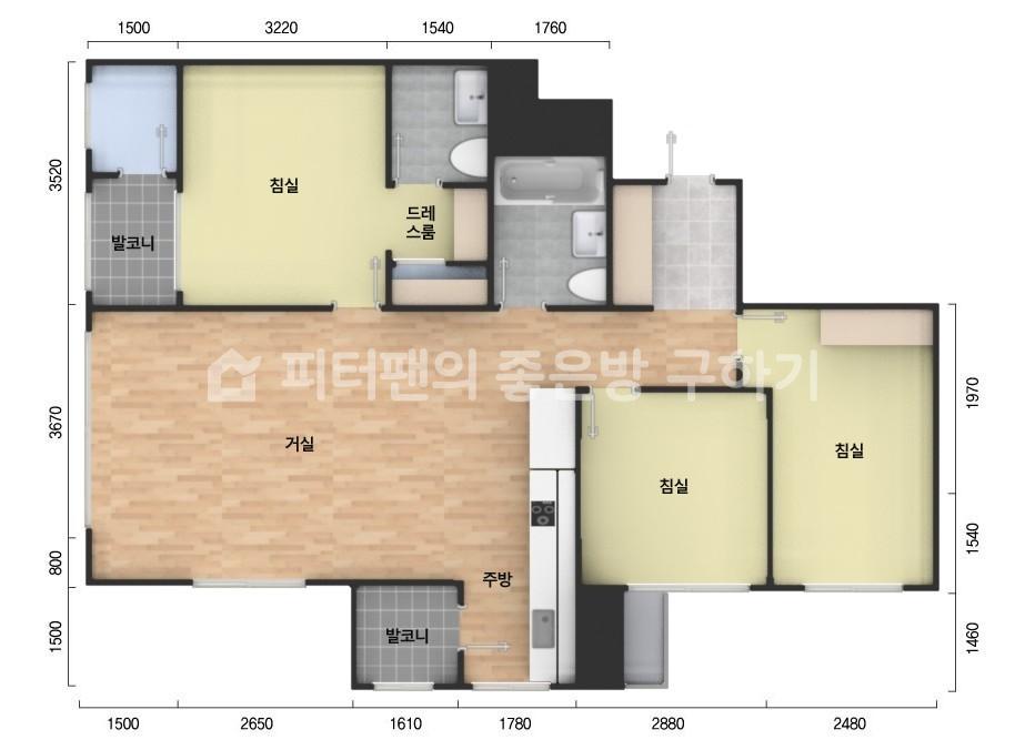 아파트 기본 평면도