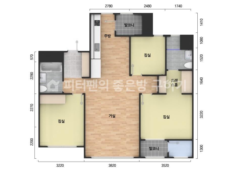 아파트 기본 평면도