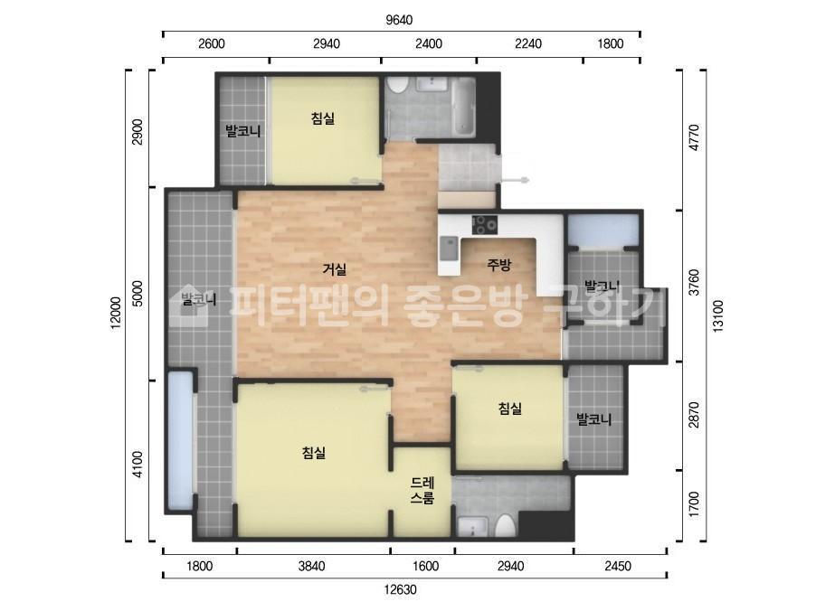 아파트 기본 평면도