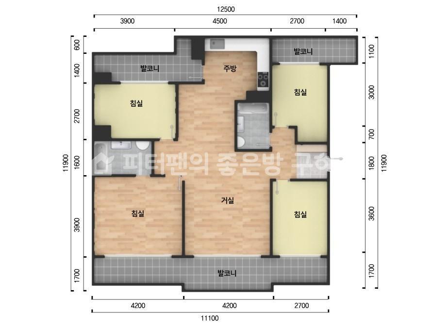 아파트 기본 평면도