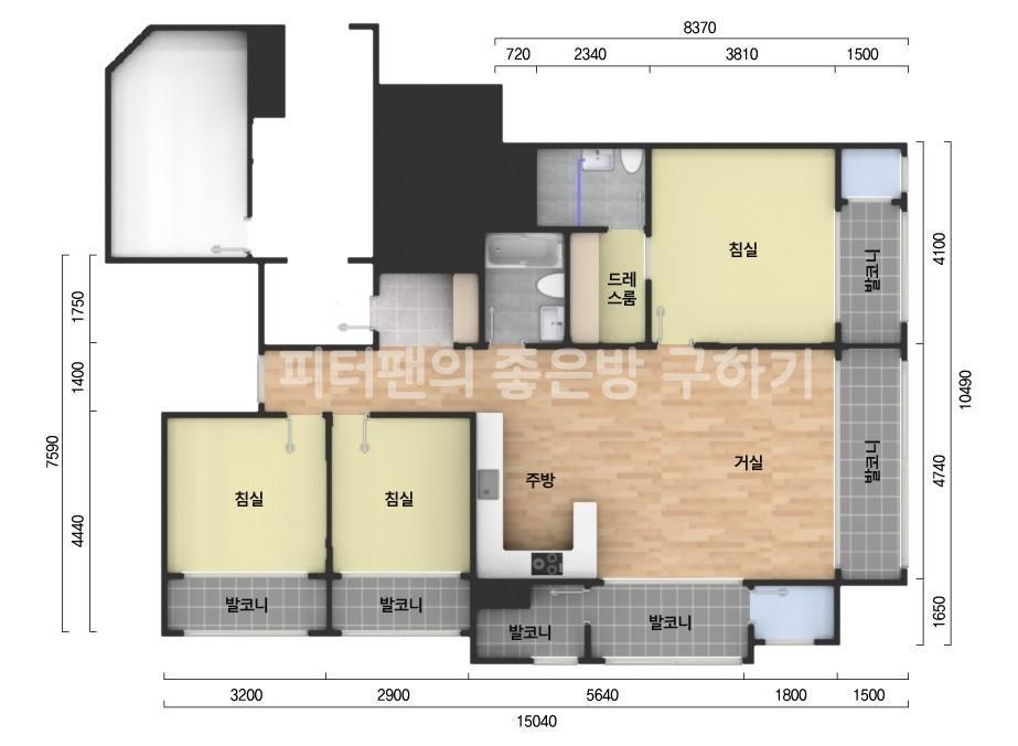 아파트 기본 평면도
