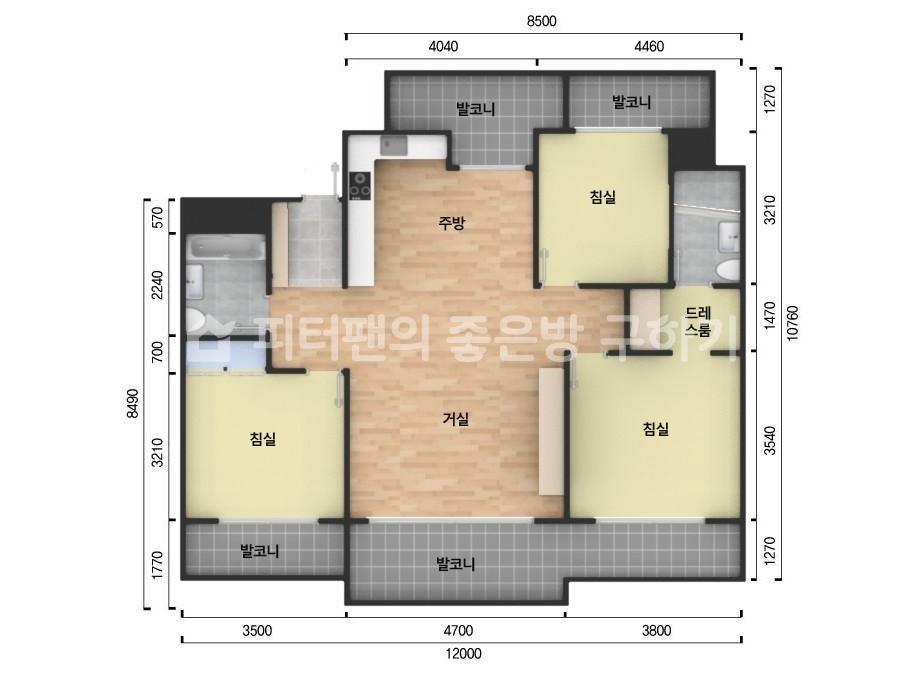 아파트 기본 평면도